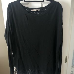 NWT layered Loft sweater blouse